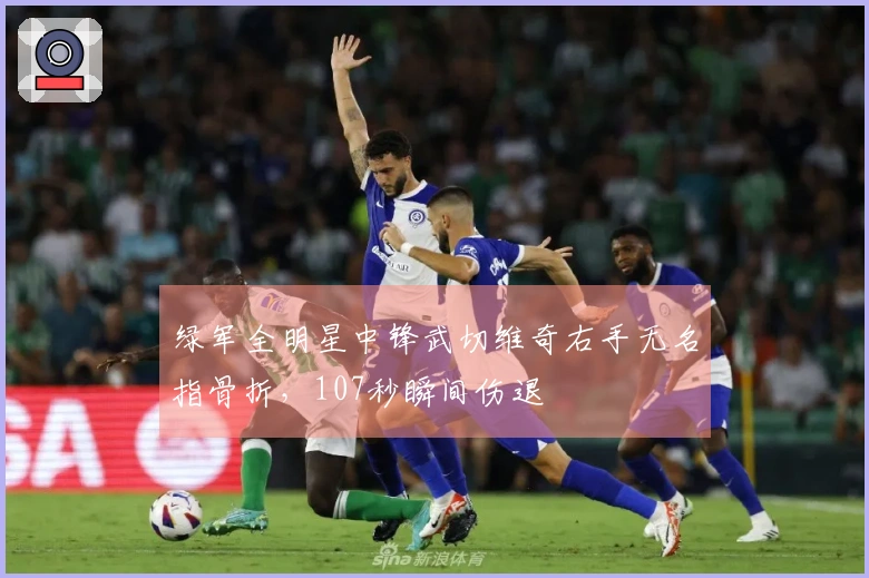 绿军全明星中锋武切维奇右手无名指骨折，107秒瞬间伤退